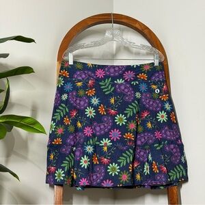 Dona Jo XL Blue Floral Paisley Athletic Jojo Skirt Skort